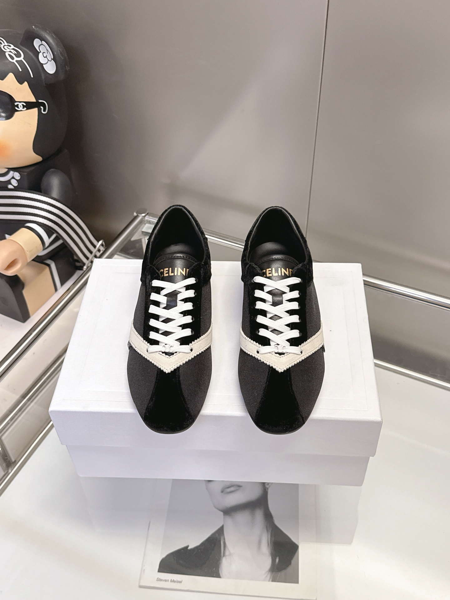 CELINE Retro Color Block German Training Casual Shoes - Image 3
