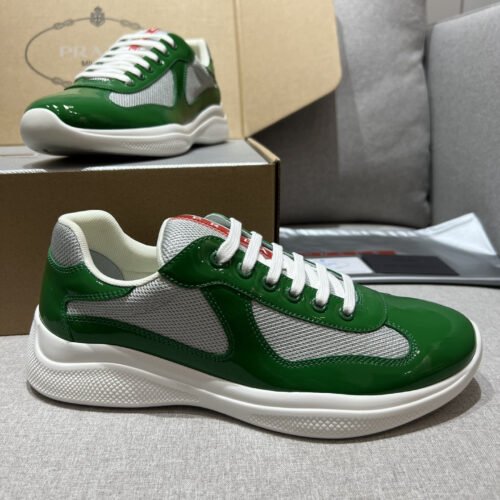 PRADA Prax 01 Glossy Mesh Casual Sneakers