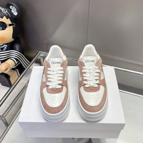 Alternative view of CELINE Arc de Triomphe Color Block Platform Casual Sneakers