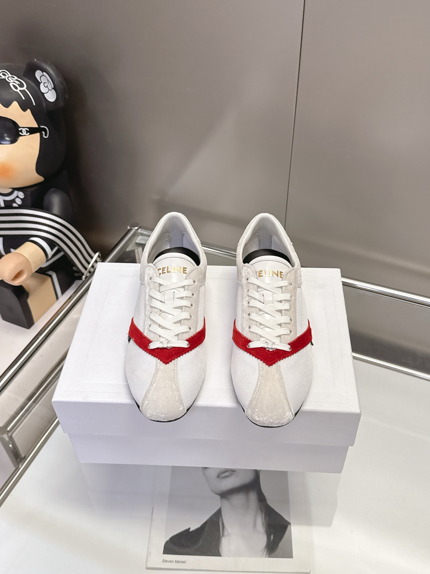 CELINE Retro Color Block German Training Casual Shoes - Image 5
