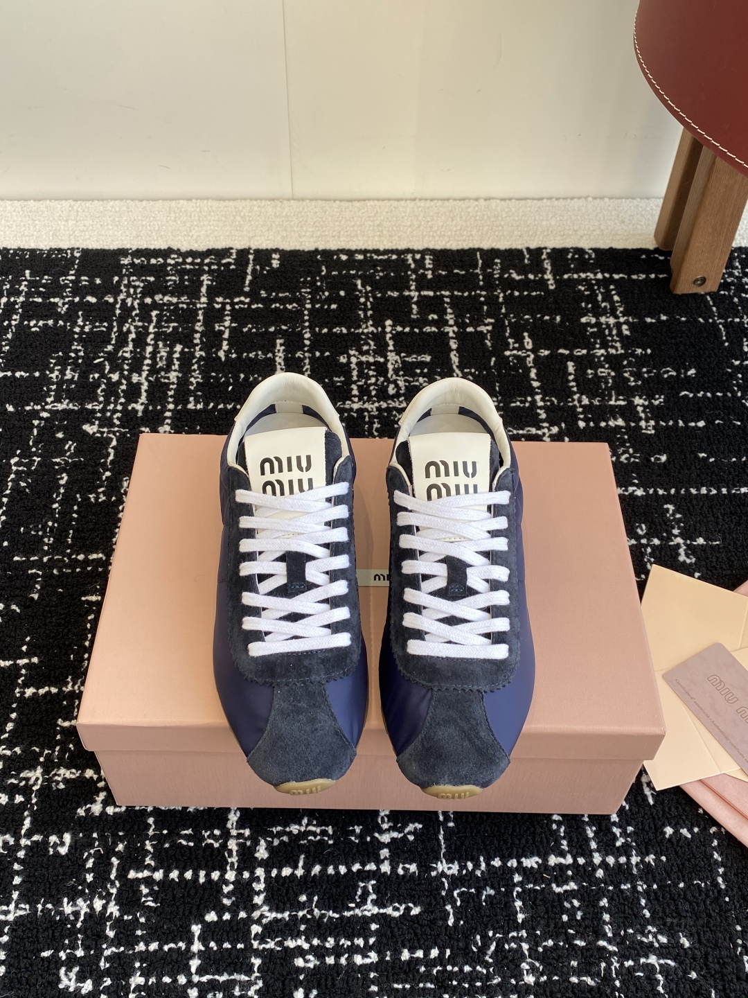 Miu Miu patchwork retro Safari casual shoes