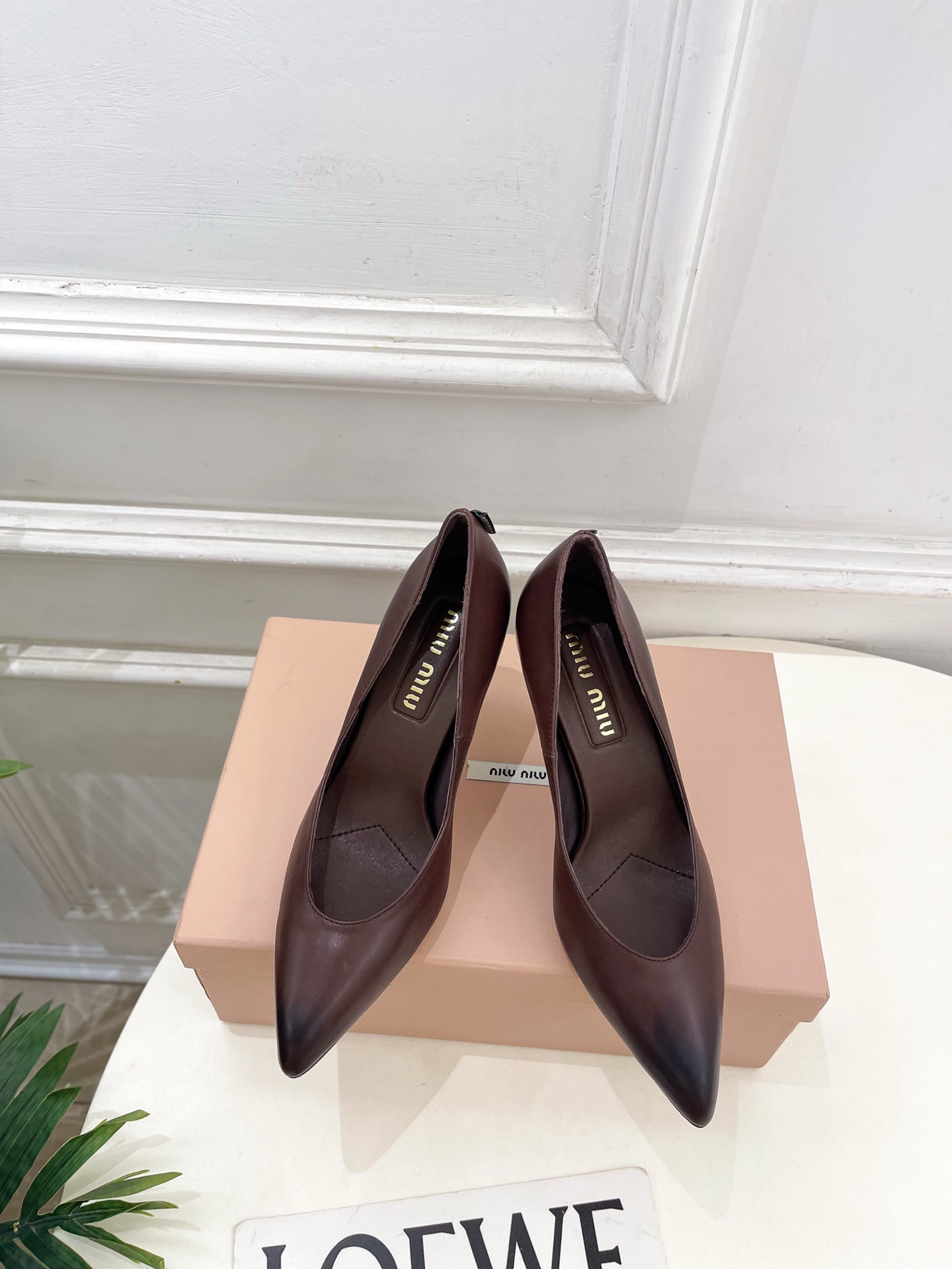 Miu Miu Vintage Hand-Drawn Gradient Pointed-Toe Stiletto Heels - Image 3