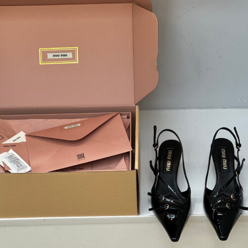 Alternative view of Miu Miu multi-strap pointed-toe open-back stiletto sandals