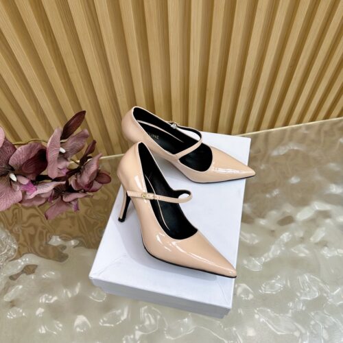 CELINE Mary Jane pointed-toe stiletto heels