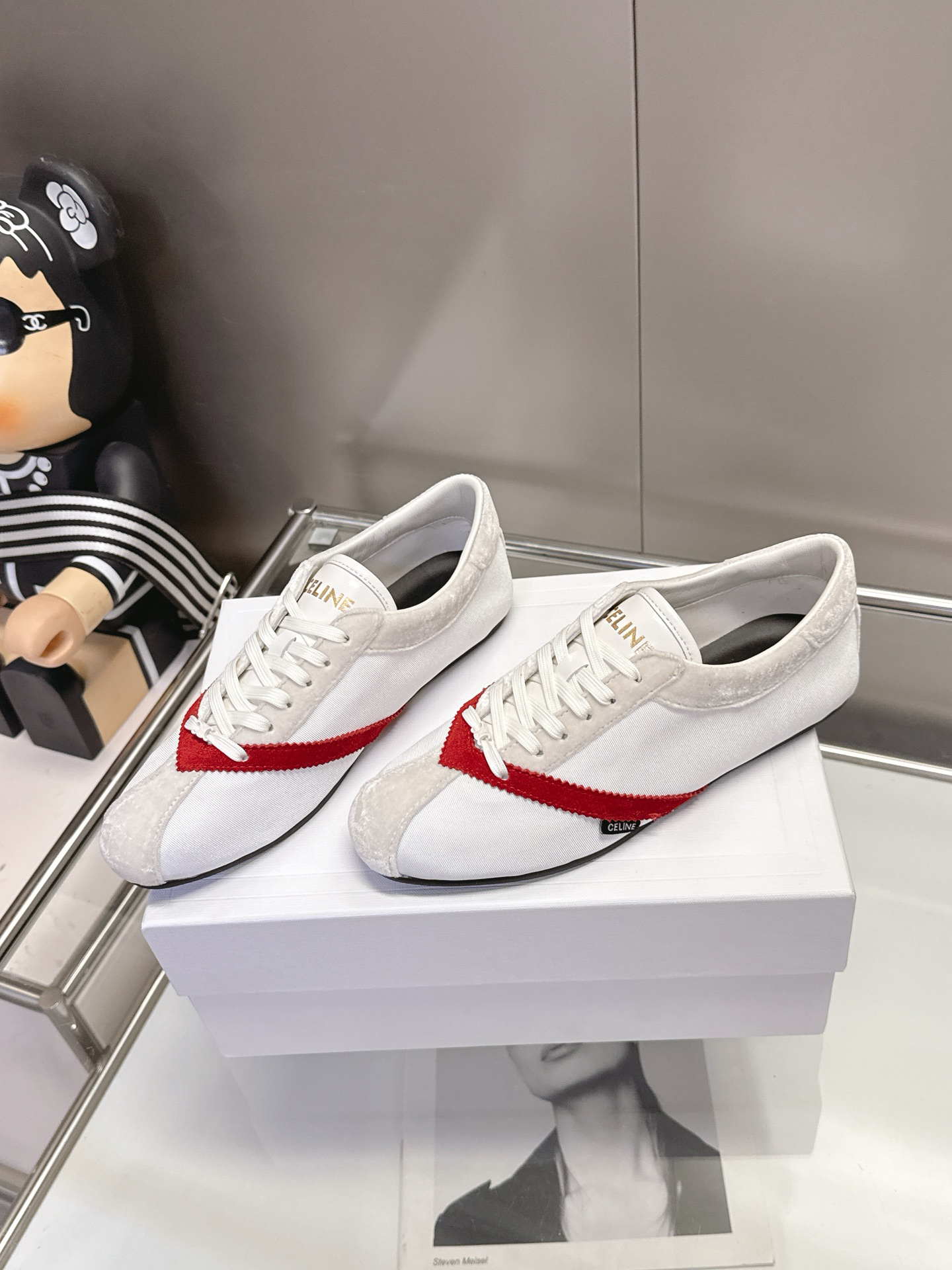 CELINE Retro Color Block German Training Casual Shoes - Image 6