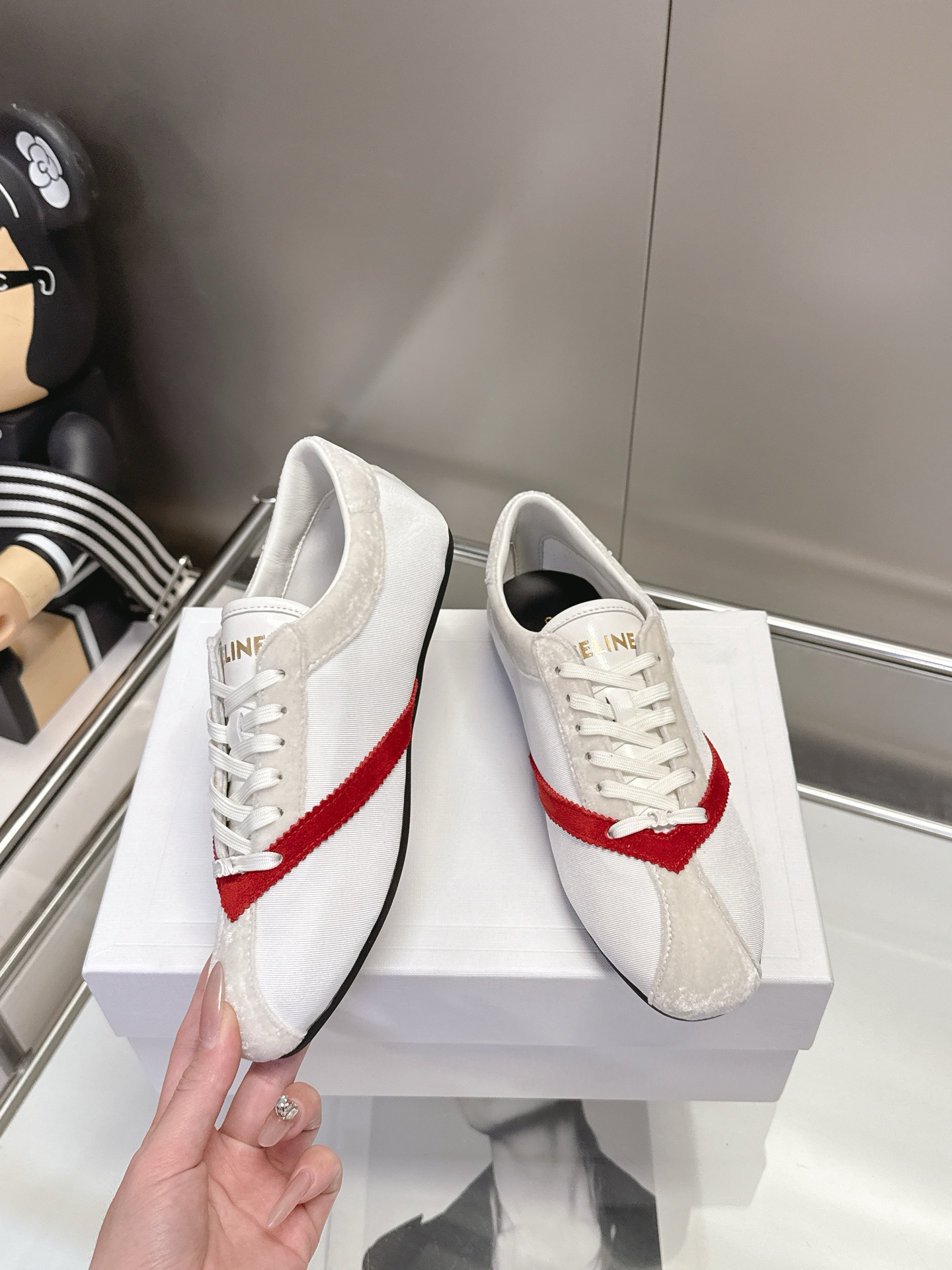 CELINE Retro Color Block German Training Casual Shoes - Image 7
