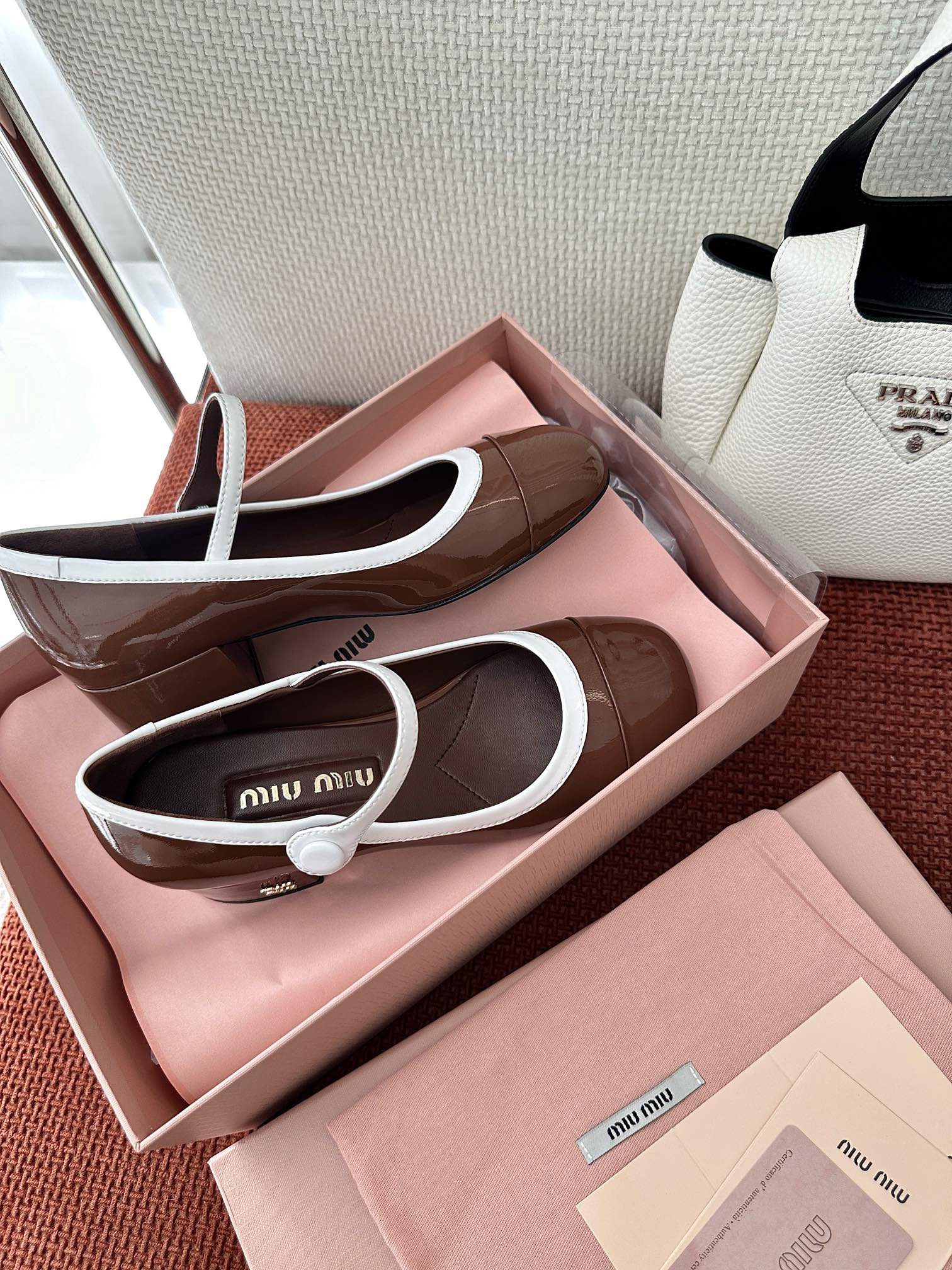 Miu Miu color-blocked Mary Jane flats - Image 6