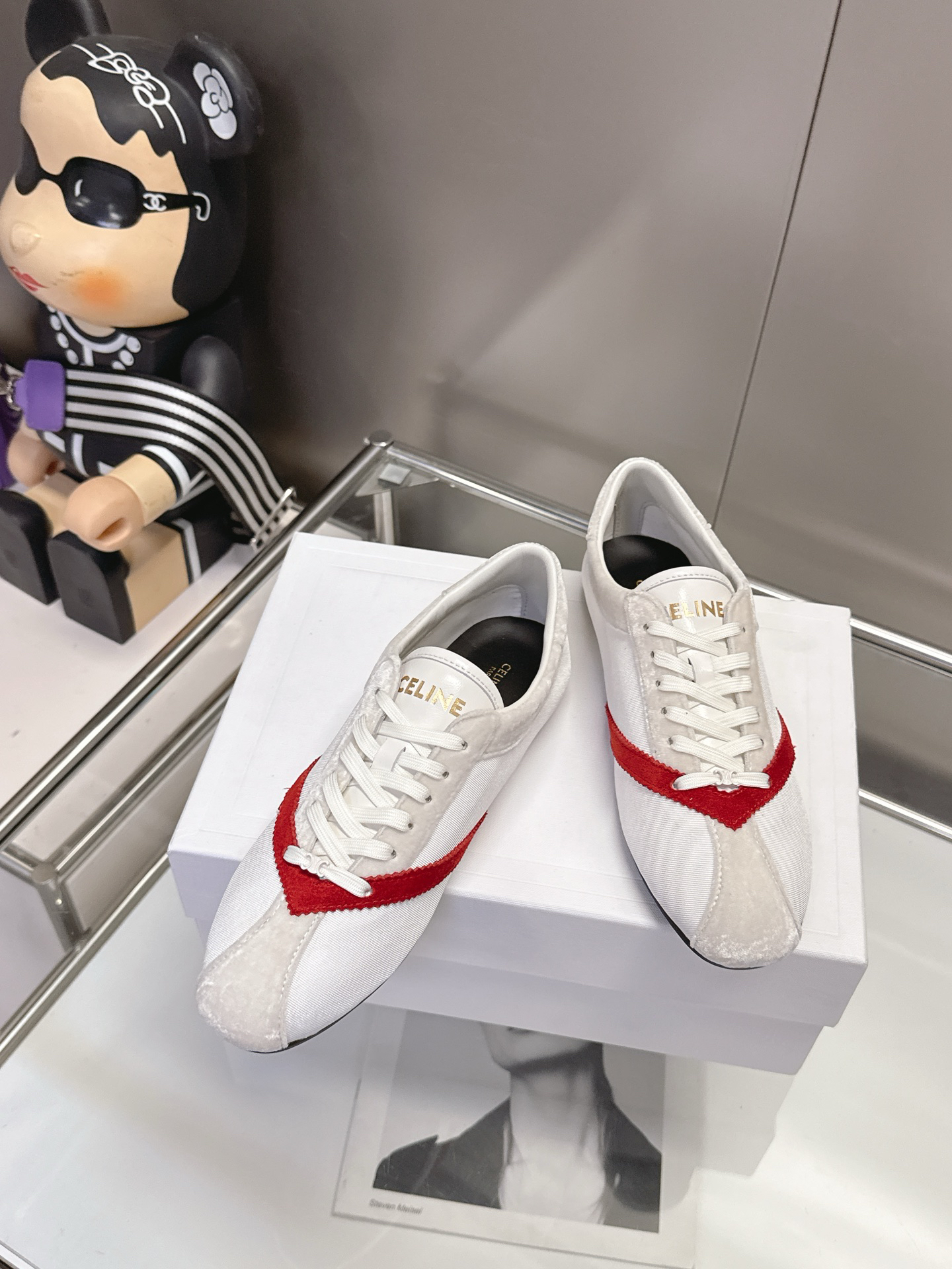 CELINE Retro Color Block German Training Casual Shoes - Image 8