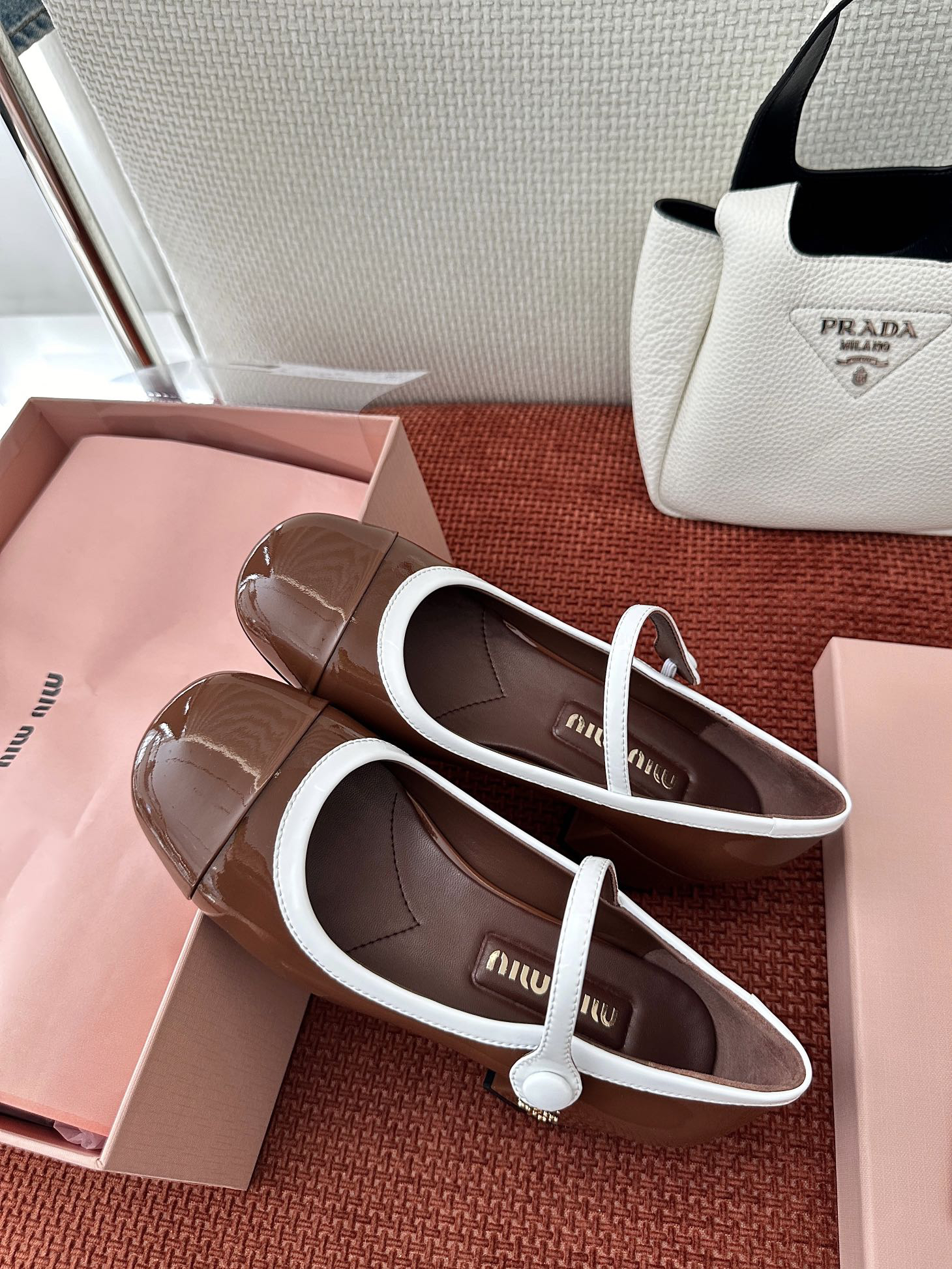 Miu Miu color-blocked Mary Jane flats - Image 7