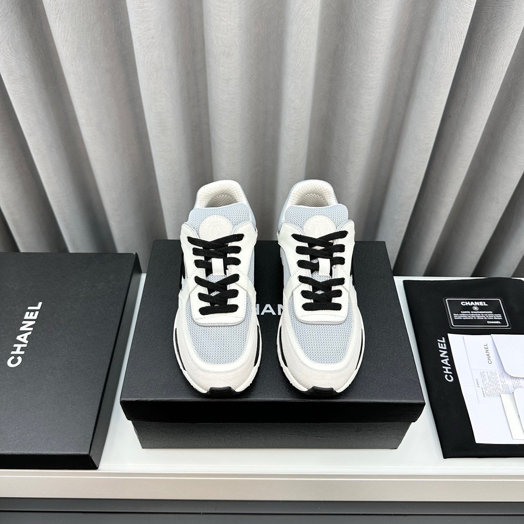 CHANEL classic color-blocked double C sporty casual dad shoes - Image 4