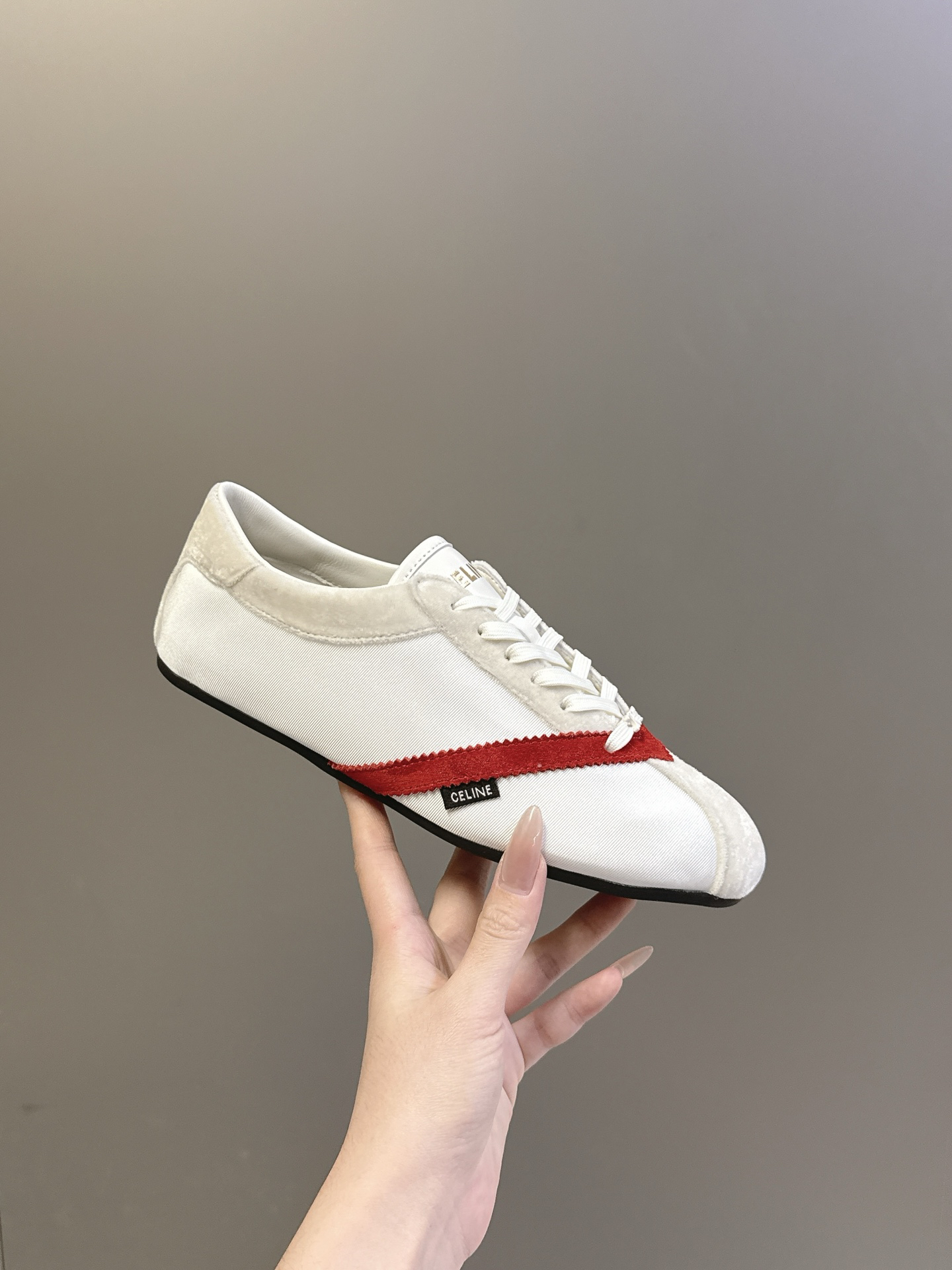 CELINE Retro Color Block German Training Casual Shoes - Image 9