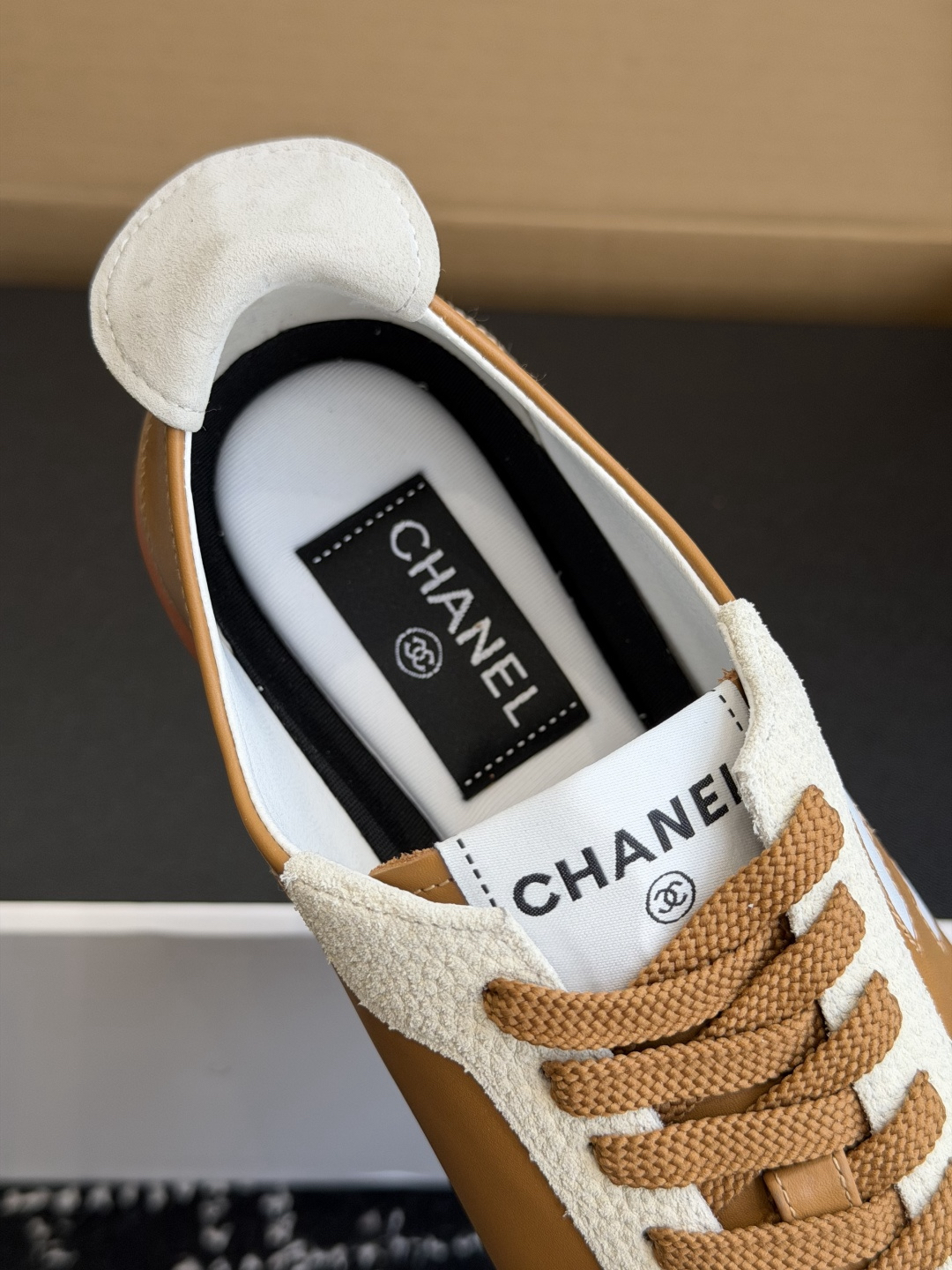 CHANEL Retro Color Block German Training Casual Sneakers - Image 11