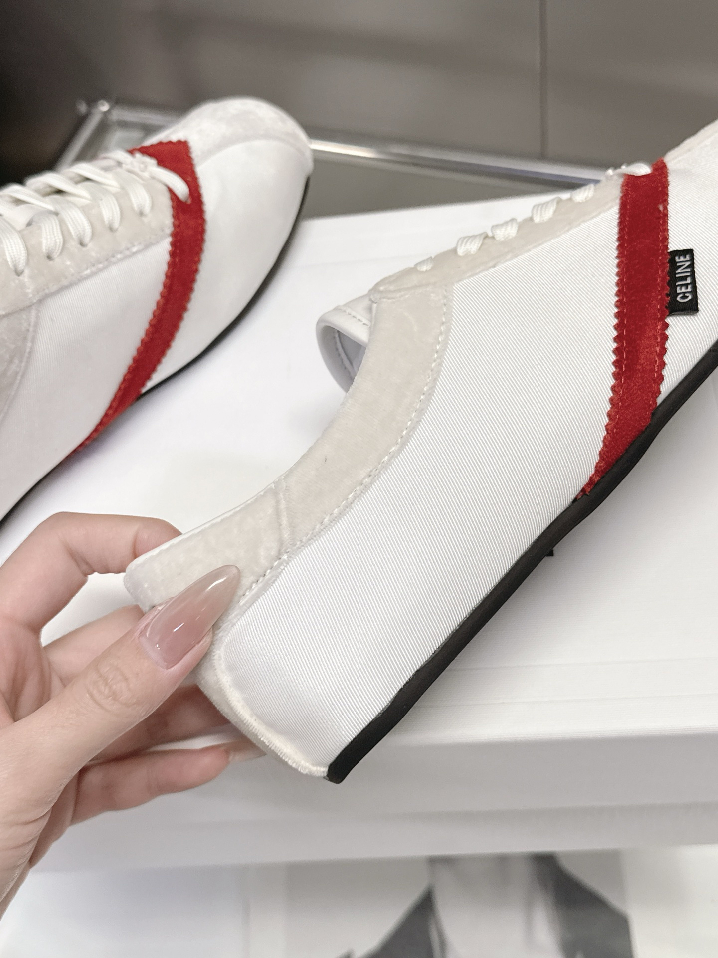 CELINE Retro Color Block German Training Casual Shoes - Image 11