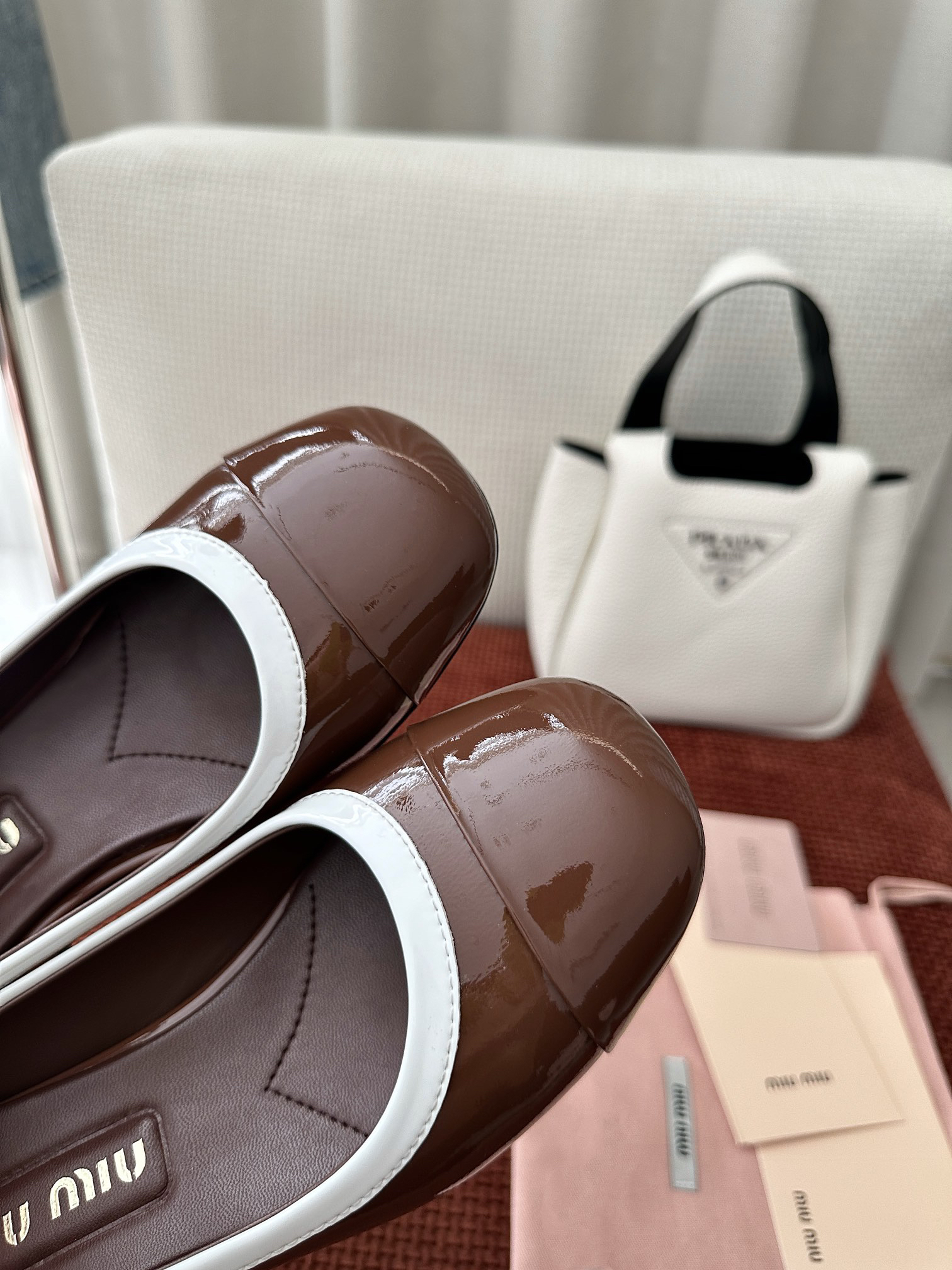 Miu Miu color-blocked Mary Jane flats - Image 10