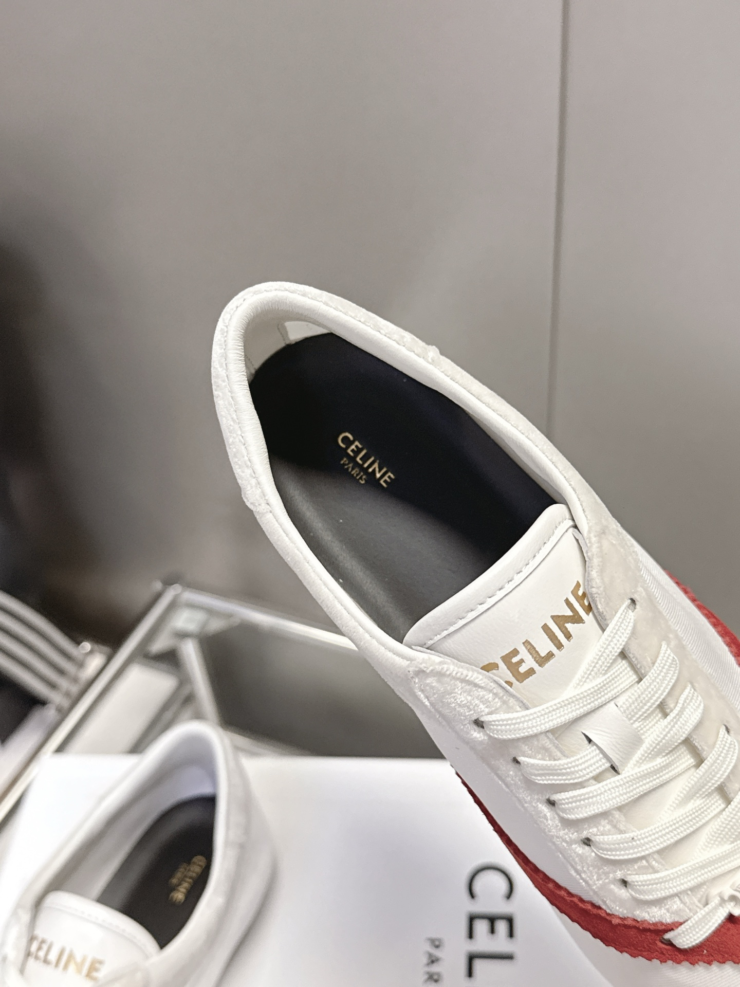 CELINE Retro Color Block German Training Casual Shoes - Image 12