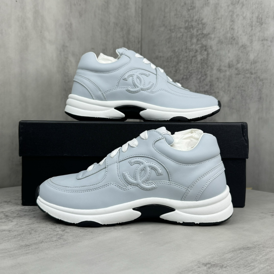 CHANEL color-blocked platform casual sneakers - Image 6