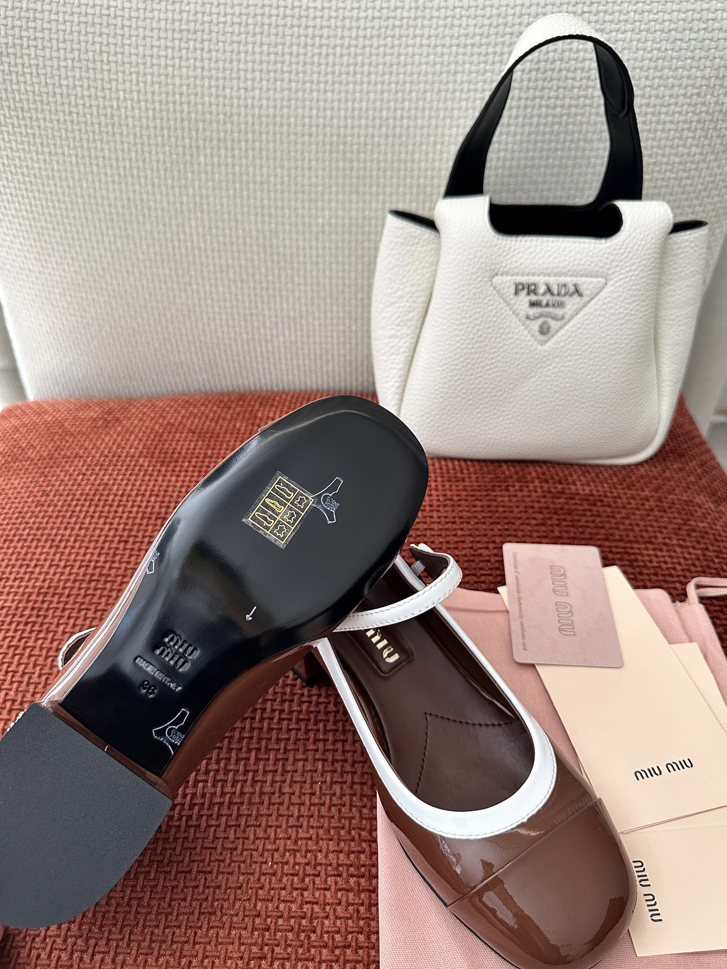 Miu Miu color-blocked Mary Jane flats - Image 11
