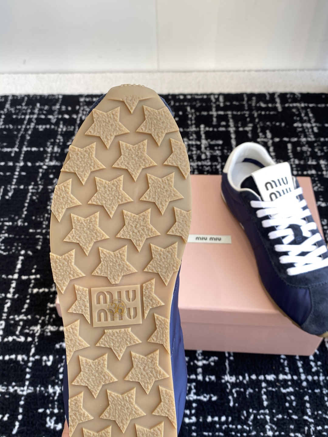 Miu Miu patchwork retro Safari casual shoes - Image 11