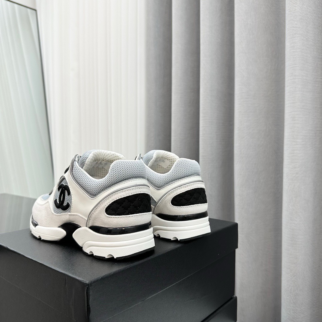 CHANEL classic color-blocked double C sporty casual dad shoes - Image 8