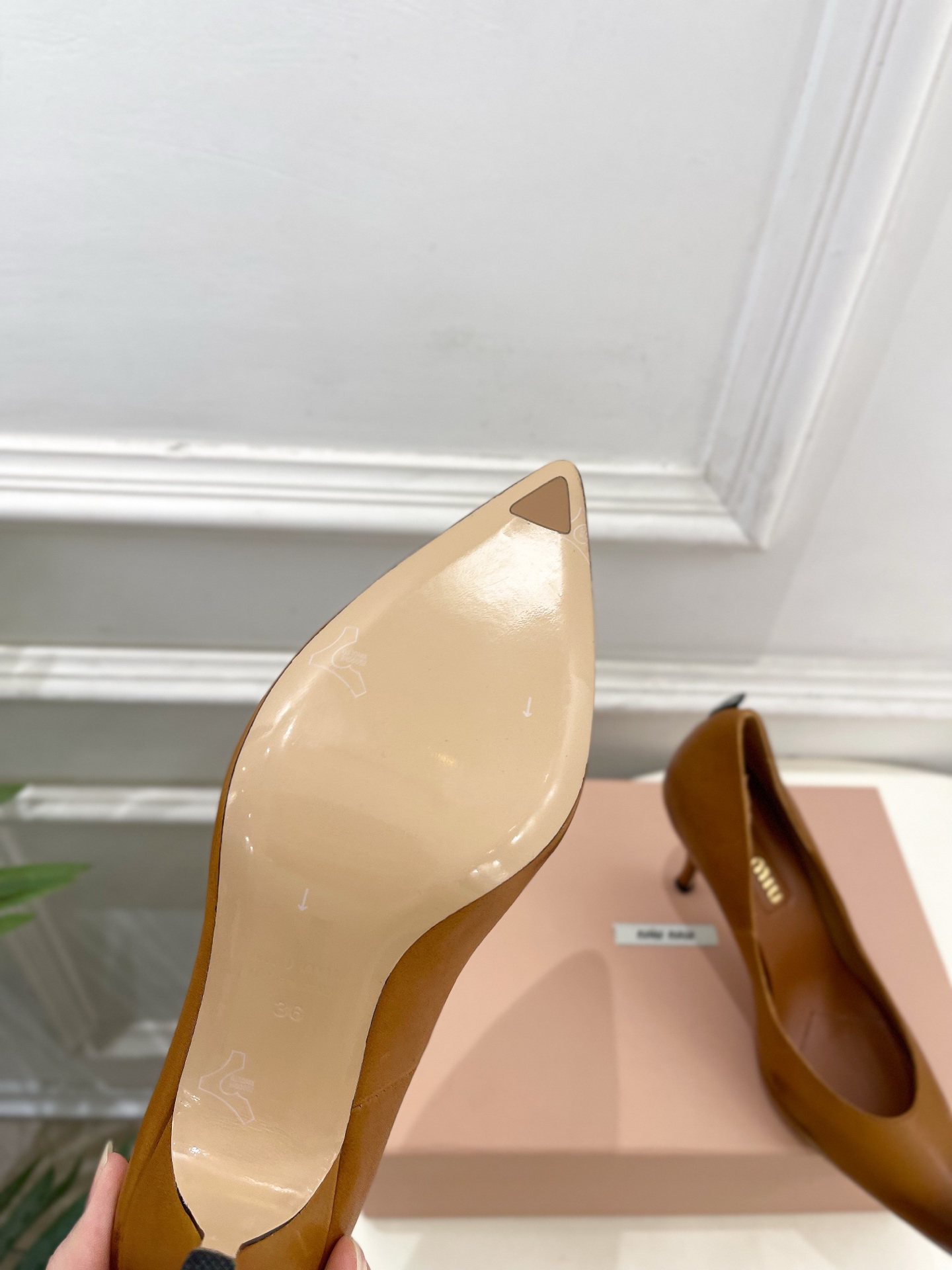 Miu Miu Vintage Hand-Drawn Gradient Pointed-Toe Stiletto Heels - Image 11