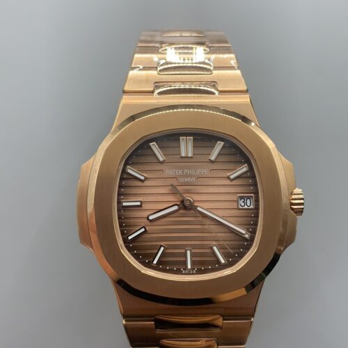 Patek Philippe Nautilus Rose Gold Brown Dial Watch