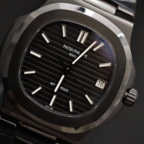 Alternative view of Patek Philippe All Black Nautilus Watch
