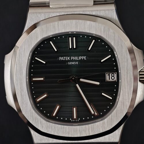 Patek Philippe Nautilus Green Dial Steel Watch