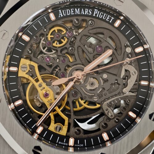 Alternative view of Audemars Piguet Royal Oak 15712ST Stainless Steel Skeleton Watch
