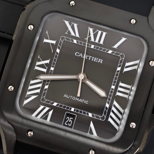Alternative view of Cartier Santos de Cartier Large All Black ADLC Black Knight Disc