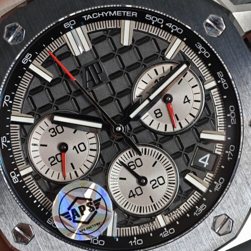 Alternative view of Audemars Piguet Offshore 26470ST Black Dial Panda Chronograph