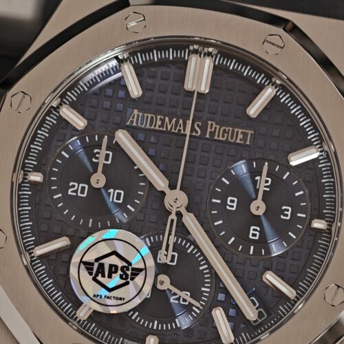 Alternative view of Audemars Piguet Royal Oak 26331ST Blue Dial Stainless Steel Chronograph Watch