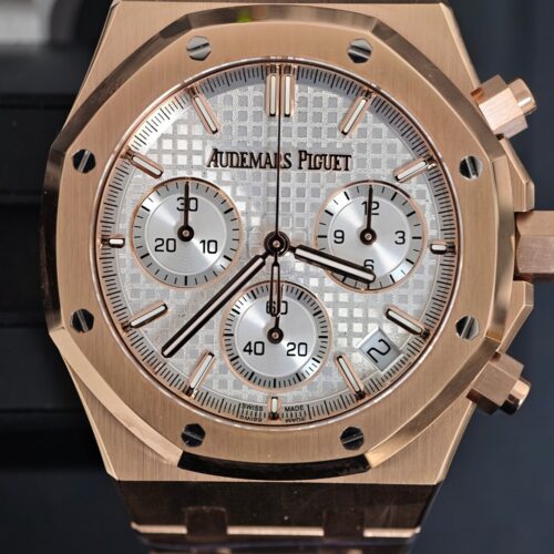 Audemars Piguet Royal Oak 26331OR White Dial Rose Gold Chronograph Watch