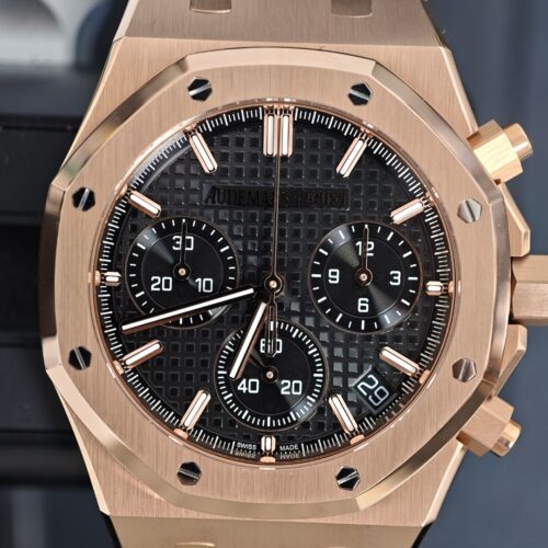 Audemars Piguet Royal Oak 26331OR Rose Gold Black Dial Chronograph Watch
