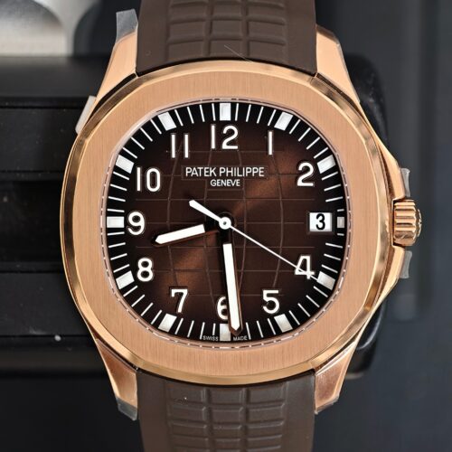 Patek Philippe Aquanaut 5167R Rose Gold Brown Dial Grenade Watch