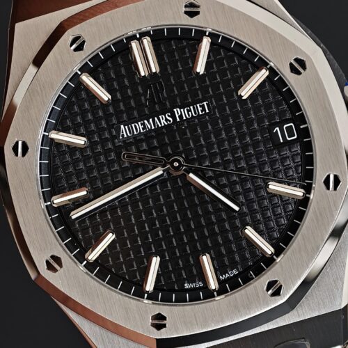 Alternative view of Audemars Piguet Royal Oak 15500ST Black Dial Watch