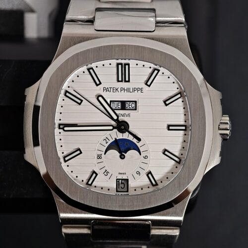 Patek Philippe Nautilus 5326A Annual Calendar Moon Phase Steel Watch