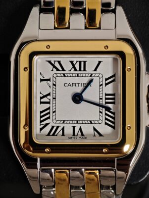 Cartier Santos-Dumont Small Two-Tone Brass
