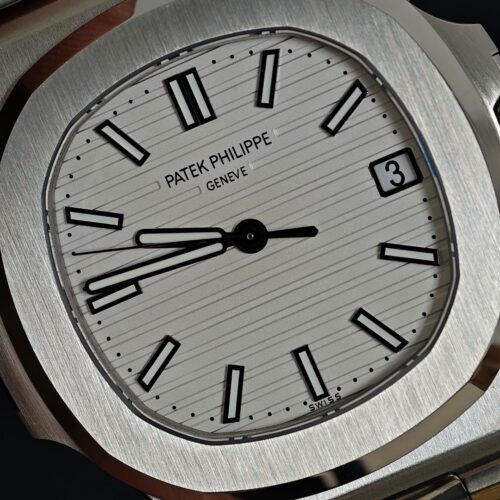 Alternative view of Patek Philippe Nautilus 5711/1A-010 Silver Dial Stainless Steel Watch