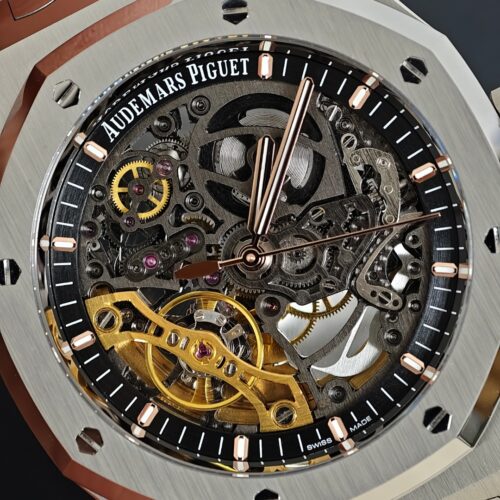 Alternative view of Audemars Piguet Royal Oak Skeleton Three Hands (Stainless Steel Skeleton Oak)