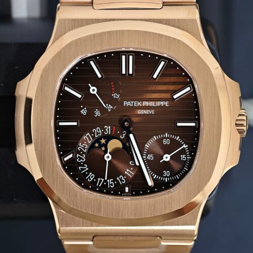 Patek Philippe Nautilus 5712R-001 Rose Gold Moon Phase Watch