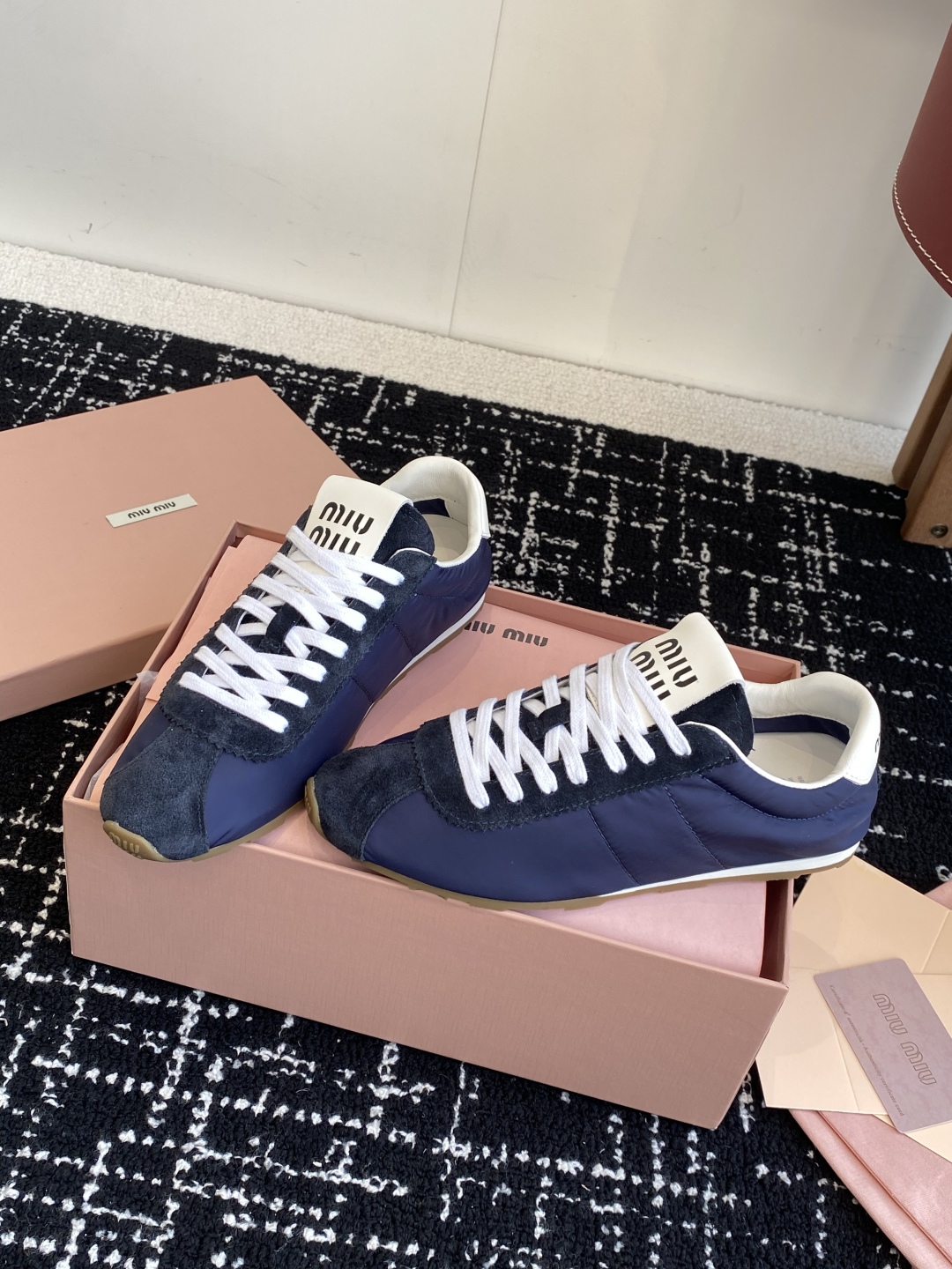 Miu Miu patchwork retro Safari casual shoes - Image 4